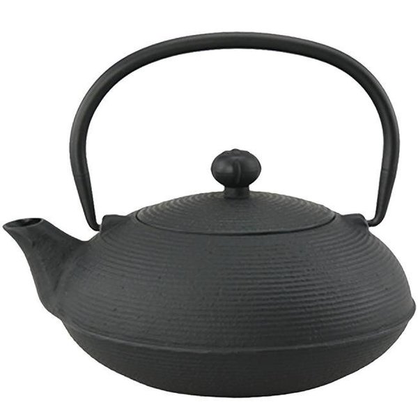 Bakeoff 20 oz Kyusu Cast Iron Tea Pot - Black BA1004295